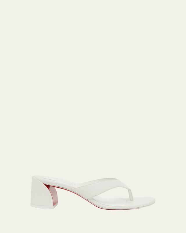Jane Tonga Leather Red Sole Slide Sandals